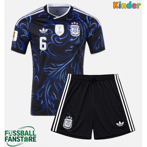 Argentinien Lisandro Martinez #6 Replik Auswärtstrikot Kinder WM 2026 Kurzarm (+ Kurze Hosen)